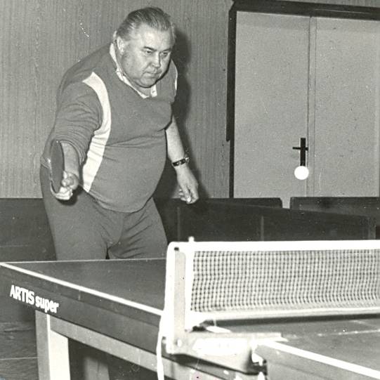 Predseda Grossl na 17.turnaji v Hostinnm v roce 1984
